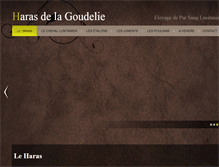 Tablet Screenshot of harasdelagoudelie.com